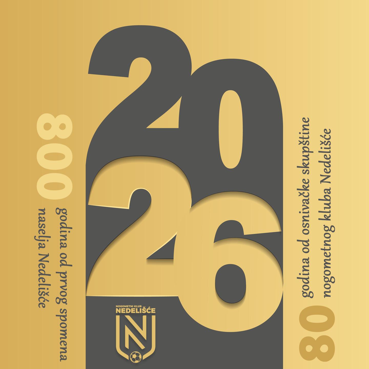 U 2026. slavimo 800 godina Nedelišća i 80 godina nogometnog kluba!